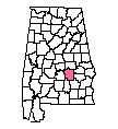 Map of Montgomery County, AL