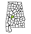 Map of Perry County, AL