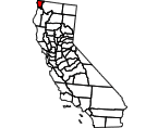 Map of Del Norte County, CA