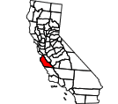 Map of Monterey County, CA