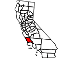 Map of San Luis Obispo County, CA