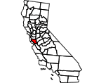 Map of Santa Clara County, CA