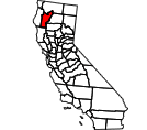 Map of Trinity County, CA