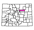 Map of Adams County, CO