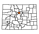 Map of Clear Creek County, CO