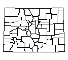 Map of Denver County, CO