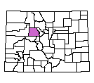 Map of Eagle County, CO