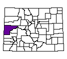 Map of Mesa County, CO