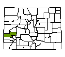 Map of Montrose County, CO