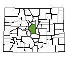 Map of Park County, CO