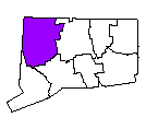 Map of Litchfield County, CT
