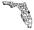 Map of Gulf County, FL
