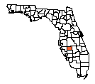 Map of Hardee County, FL