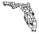 Map of Hendry County, FL