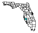 Map of Manatee County, FL