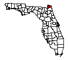 Map of Nassau County, FL