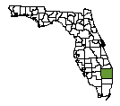 Map of Palm Beach County, FL