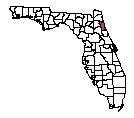 Map of St. Johns County, FL
