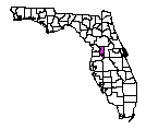 Map of Sumter County, FL