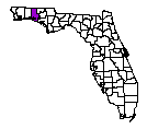 Map of Walton County, FL