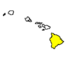 Map of Hawaii County, HI
