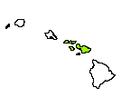 Map of Maui County, HI