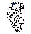 Map of Carroll County, IL