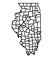 Map of Clark County, IL