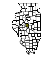 Map of Logan County, IL