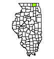Map of McHenry County, IL