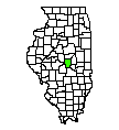 Map of Macon County, IL