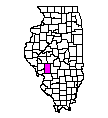 Map of Macoupin County, IL