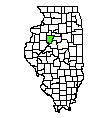 Map of Peoria County, IL
