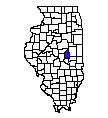 Map of Piatt County, IL