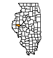 Map of Schuyler County, IL