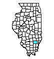 Map of Wayne County, IL