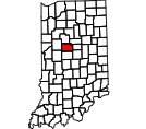 Map of Clinton County, IN