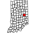 Map of Henry County, IN