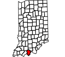 Map of Perry County, IN