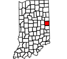Map of Randolph County, IN