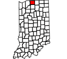 Map of St. Joseph County, IN