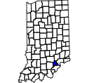 Map of Scott County, IN