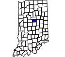 Map of Tipton County, IN