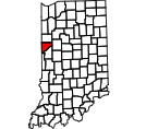 Map of Warren County, IN