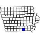 Map of Appanoose County, IA
