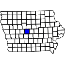 Map of Boone County, IA