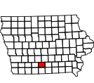 Map of Clarke County, IA