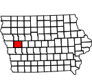 Map of Crawford County, IA