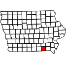 Map of Davis County, IA