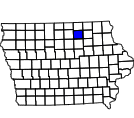 Map of Floyd County, IA